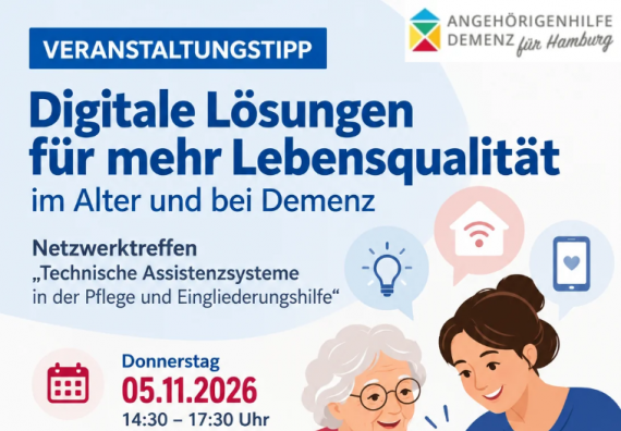 Alzheimer Hamburg | Netzwerktreffen am 05.11.2026: Digitale Lösungen für mehr …