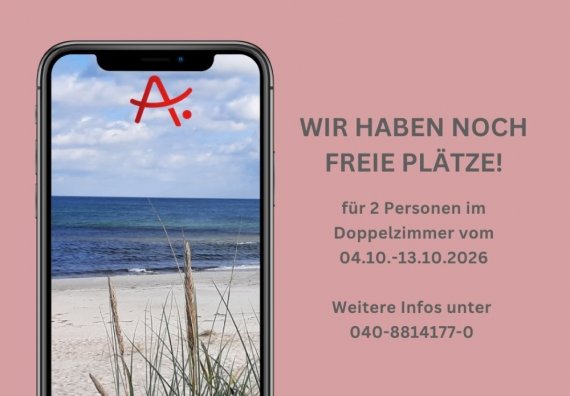 Alzheimer Hamburg | Betreute Auszeit 2026 – 1 Platz für ein Paar frei. Gemeinsame Auszeit …
